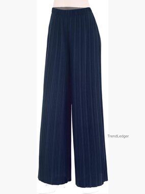 Wide Leg Palazzo Pants High Waist Flowy Drawstring Casual